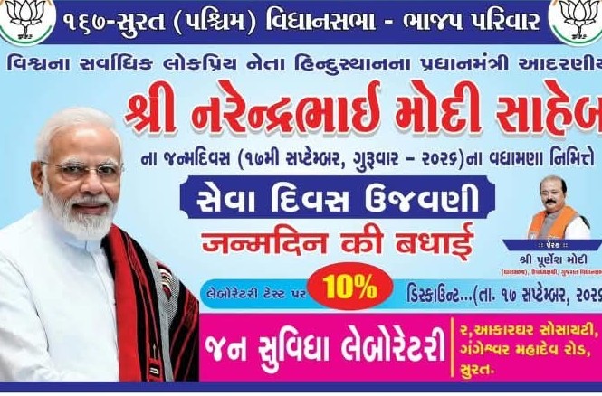 10% Discount on all test on 17th September, 2026